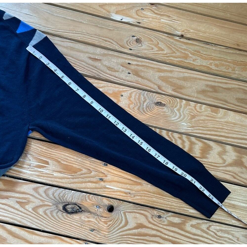 Kartel Argyle Patterned Wool Sweater Size Large M… - image 8